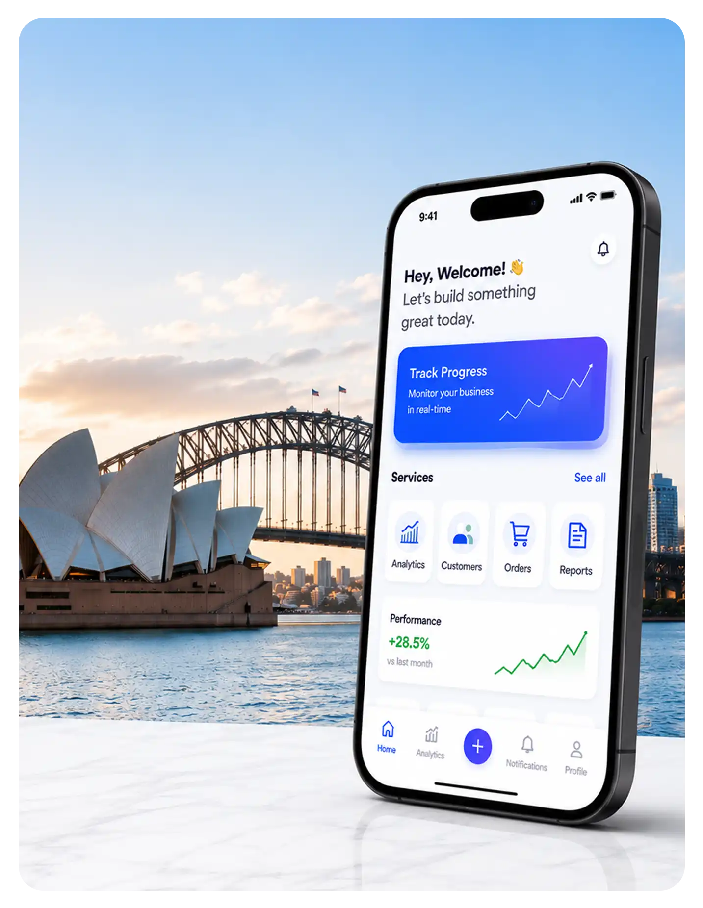 Mobile app interface